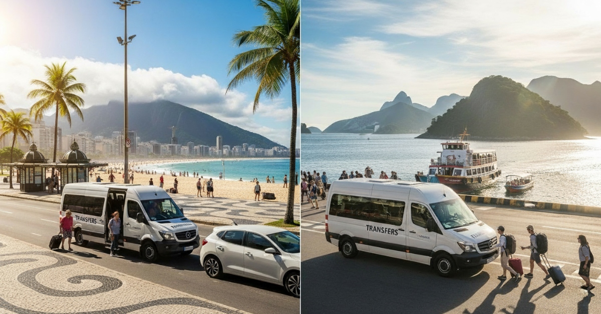 Hosté si užívají bezstresový odvoz podél Copacabana a také z Ilha Grande v Rio de Janeiru, Brazílie